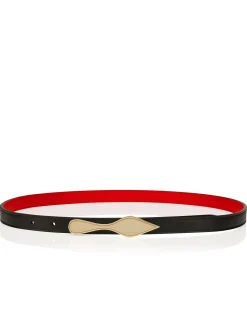 BETTINA BELT REVERSE 15MM LEATHER BLACK
