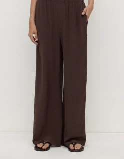 Betty Silk Pant Ganache