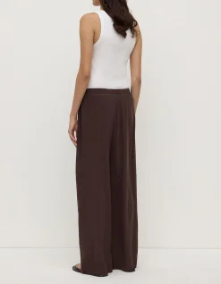 Betty Silk Pant Ganache