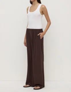 Betty Silk Pant Ganache