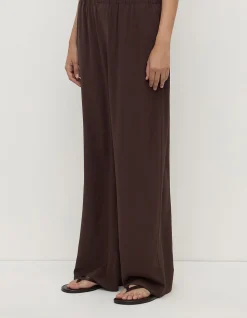 Betty Silk Pant Ganache