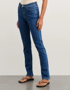 Bianca Slim Straight Mid Rise Jean