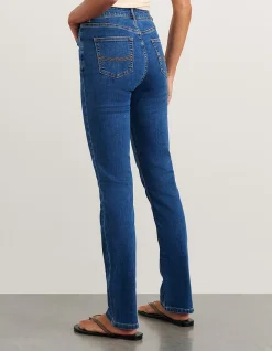 Bianca Slim Straight Mid Rise Jean