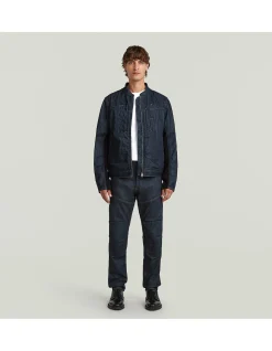 Biker Patched 3D Slim Anatomic Denim Jeans