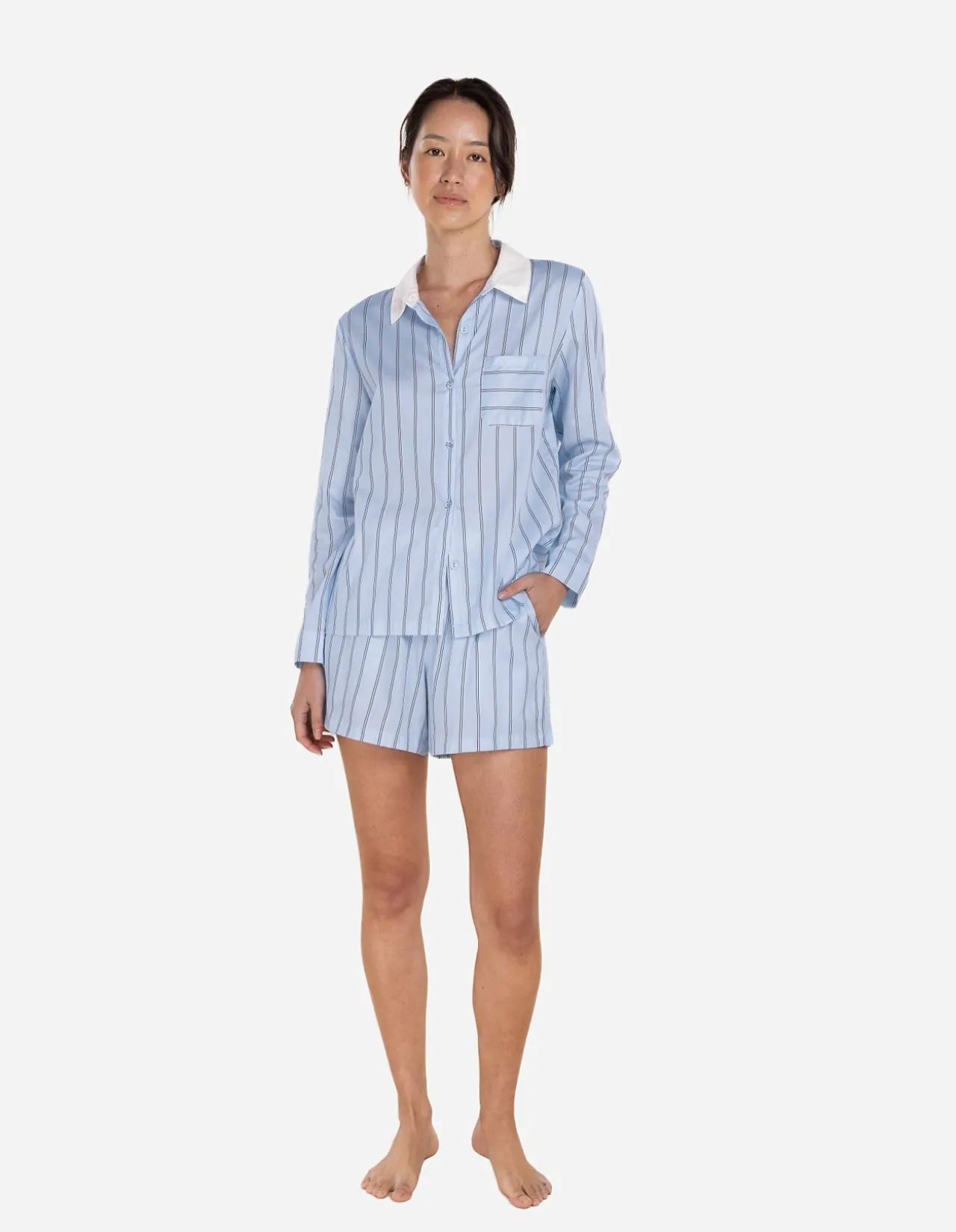 Birdie Long Sleeve Short Pyjama Set