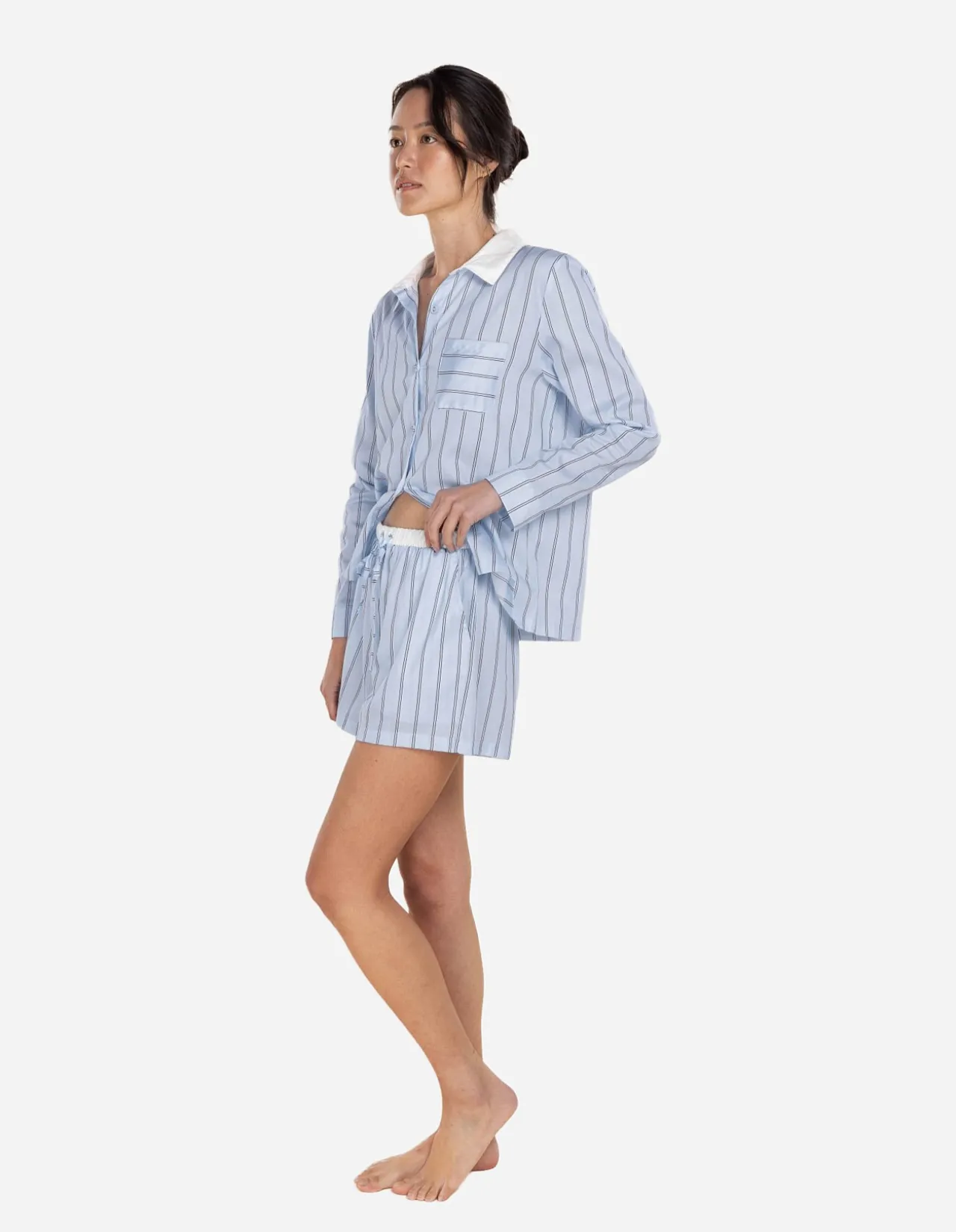 Birdie Long Sleeve Short Pyjama Set