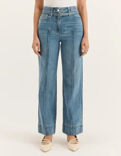 Birkin Mid Rise Straight Leg Denim Jean