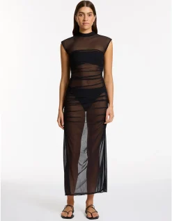 Black Mesh Dress