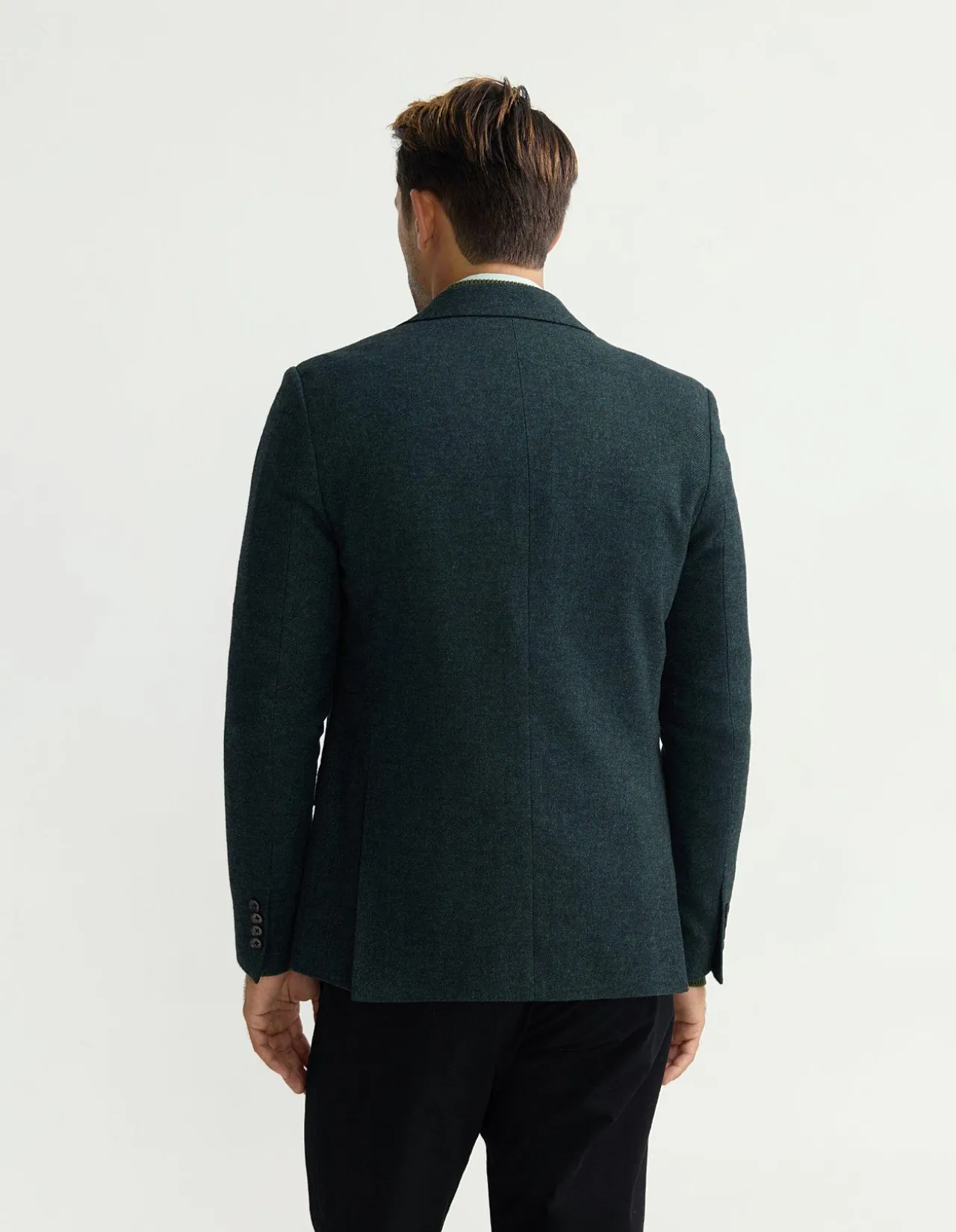 BLAKE HERRINGBONE WOOL BLAZER