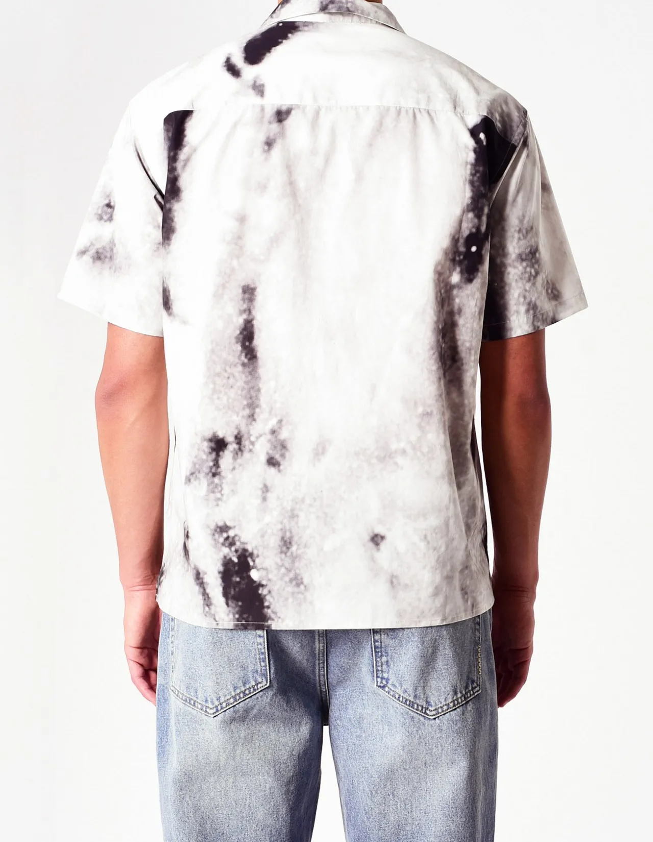 Bleach Print Short Sleeve Shirt