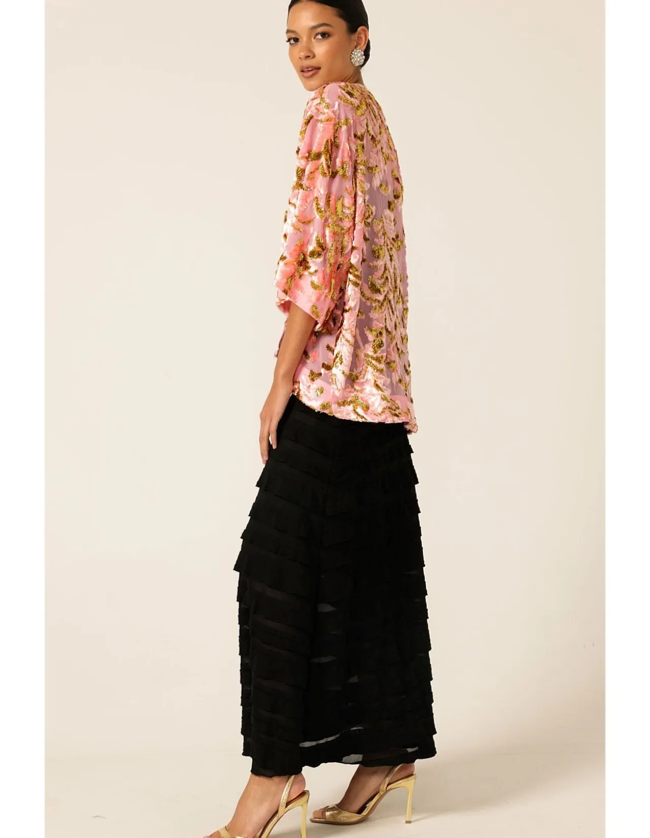 BLOSSOM KIMONO PINK GOLD