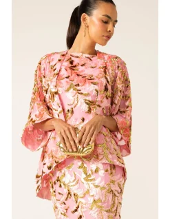 BLOSSOM KIMONO PINK GOLD