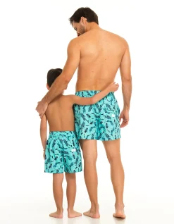 Blue Whale Sharks Men's Swim Shorts