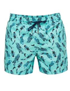 Blue Whale Sharks Men's Swim Shorts