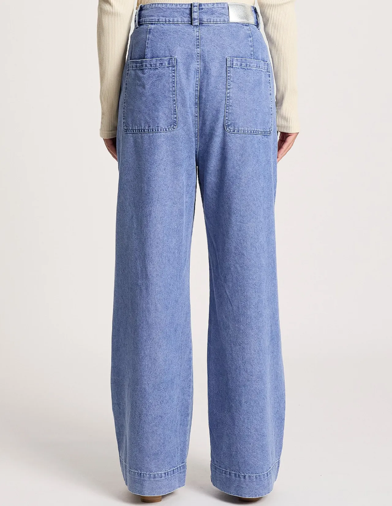Bodhi Wide Leg Chambray Denim Pant