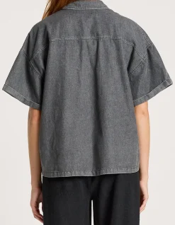 Bodhi Boxy Short Sleeve Denim Shirt