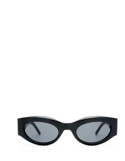 BODY BUMPIN II BLACK OVAL SMOKE TINT SUNGLASSES