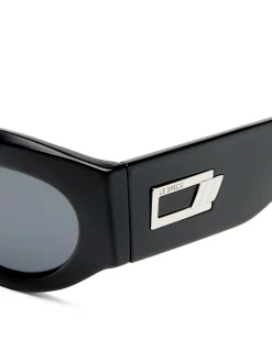 BODY BUMPIN II BLACK OVAL SMOKE TINT SUNGLASSES