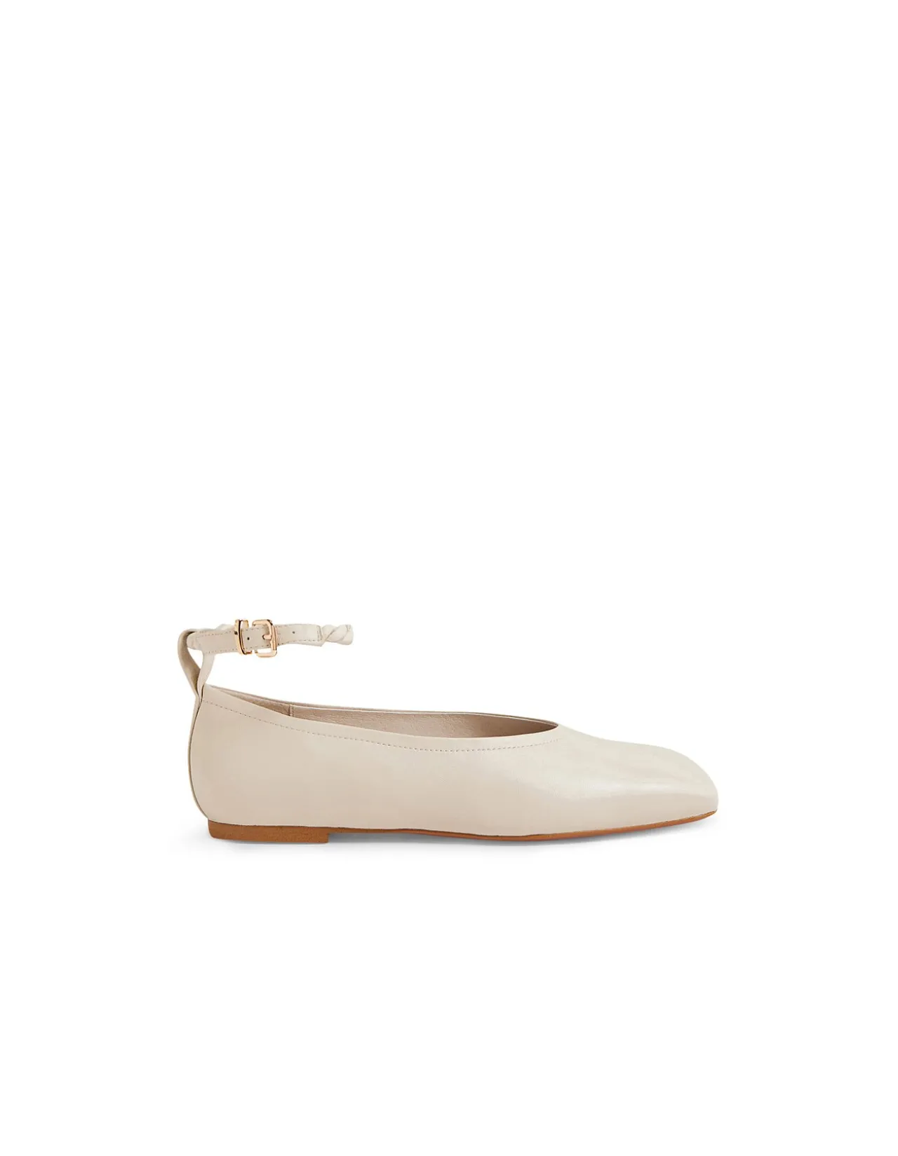 Booste Braided Ankle Strap Ballet Flats
