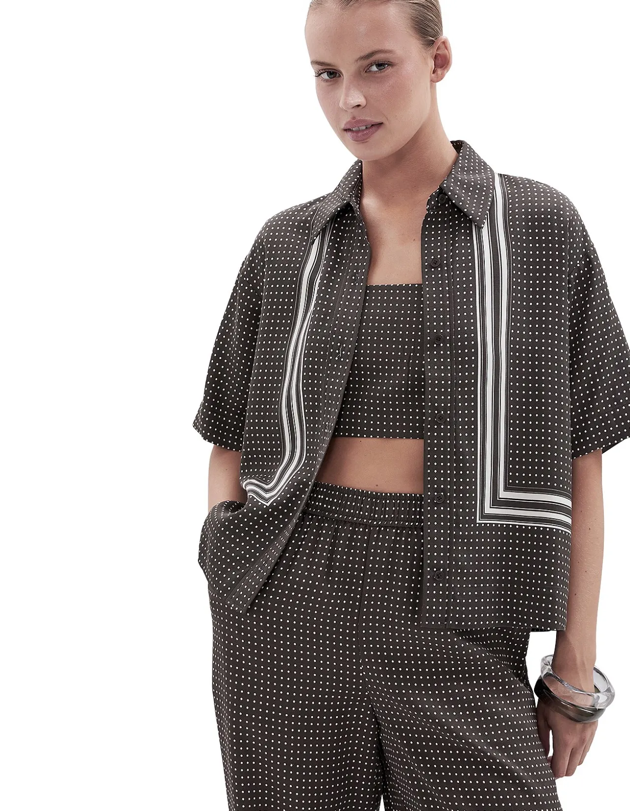 BORDER STRIPE RESORT SHIRT