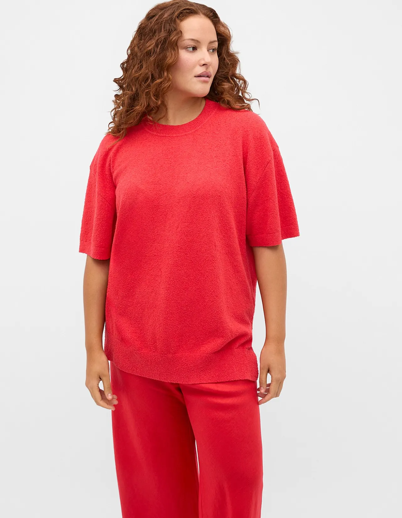 BOUCLE OVERSIZED KNIT TEE