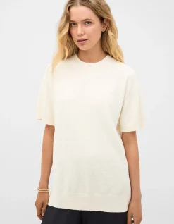 BOUCLE OVERSIZED KNIT TEE