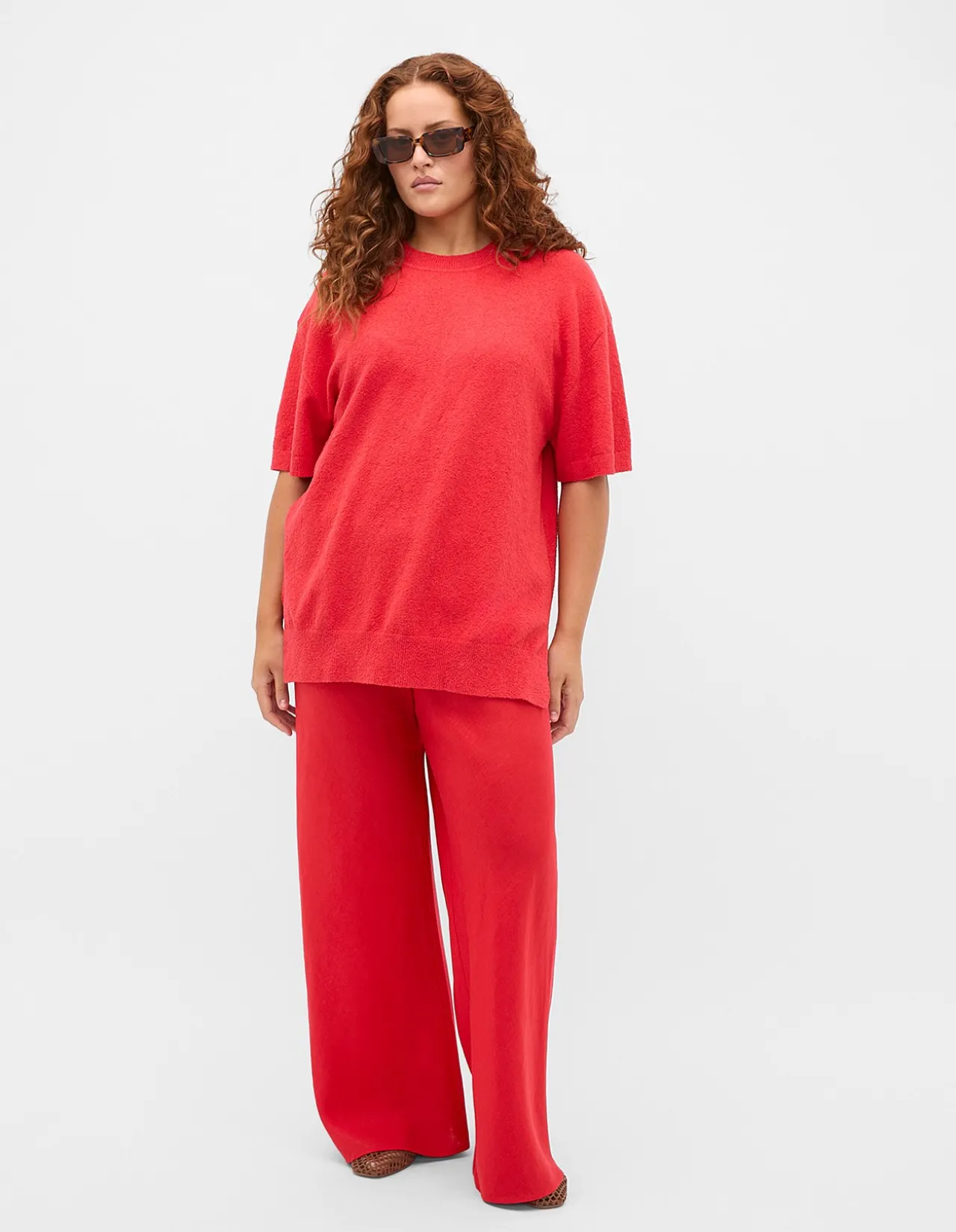 BOUCLE OVERSIZED KNIT TEE