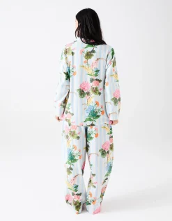 Bouquet Beauty Stp Adlt FLN LS Shirt & Pant PJ Set