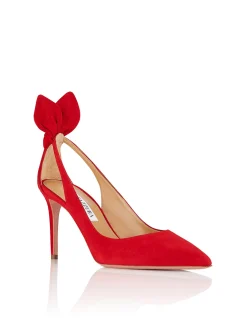 Bow Tie Suede Pump 105