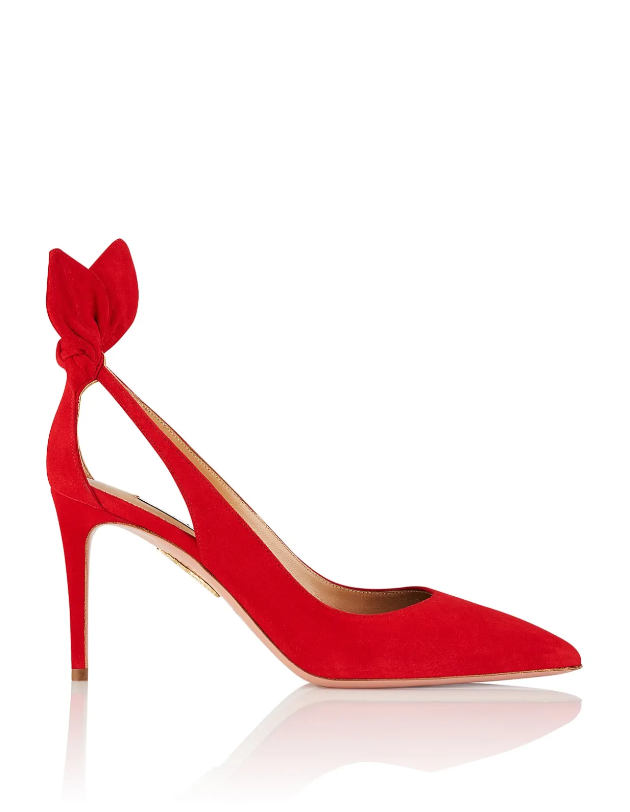 Bow Tie Suede Pump 105