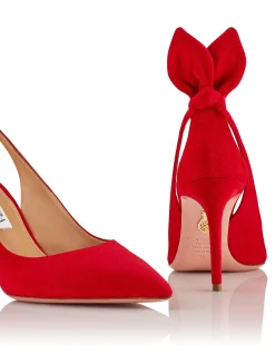 Bow Tie Suede Pump 105