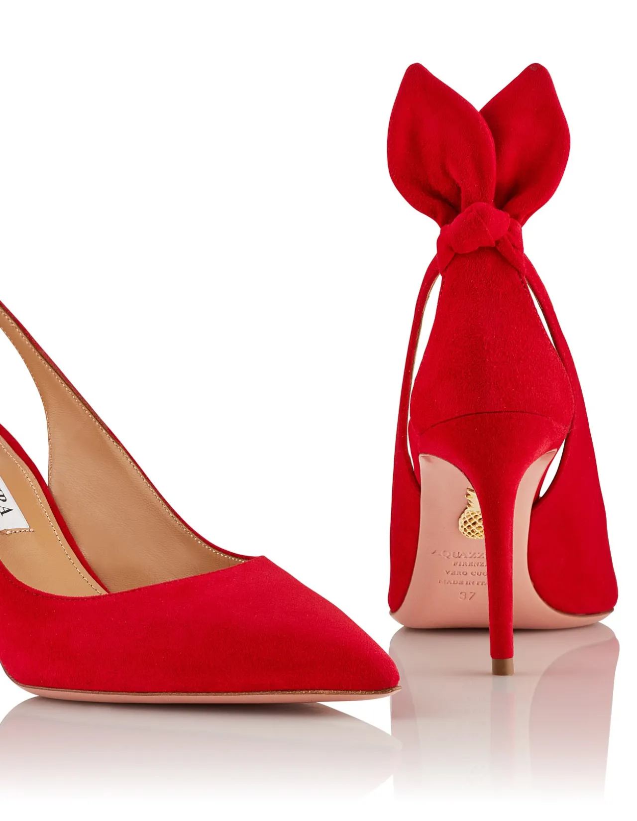 Bow Tie Suede Pump 105
