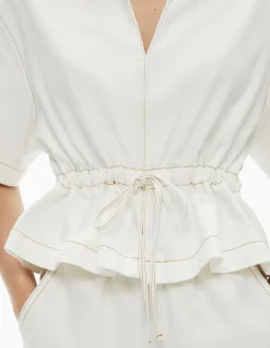 Bow Denim Shirt
