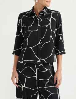 BOXY SATIN SHIRT