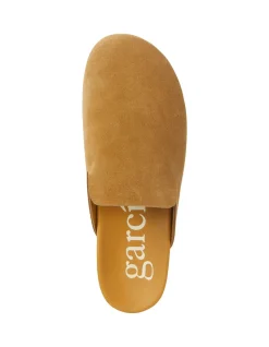 Braidy Calf Leather Mules with Zig-Zag Sole