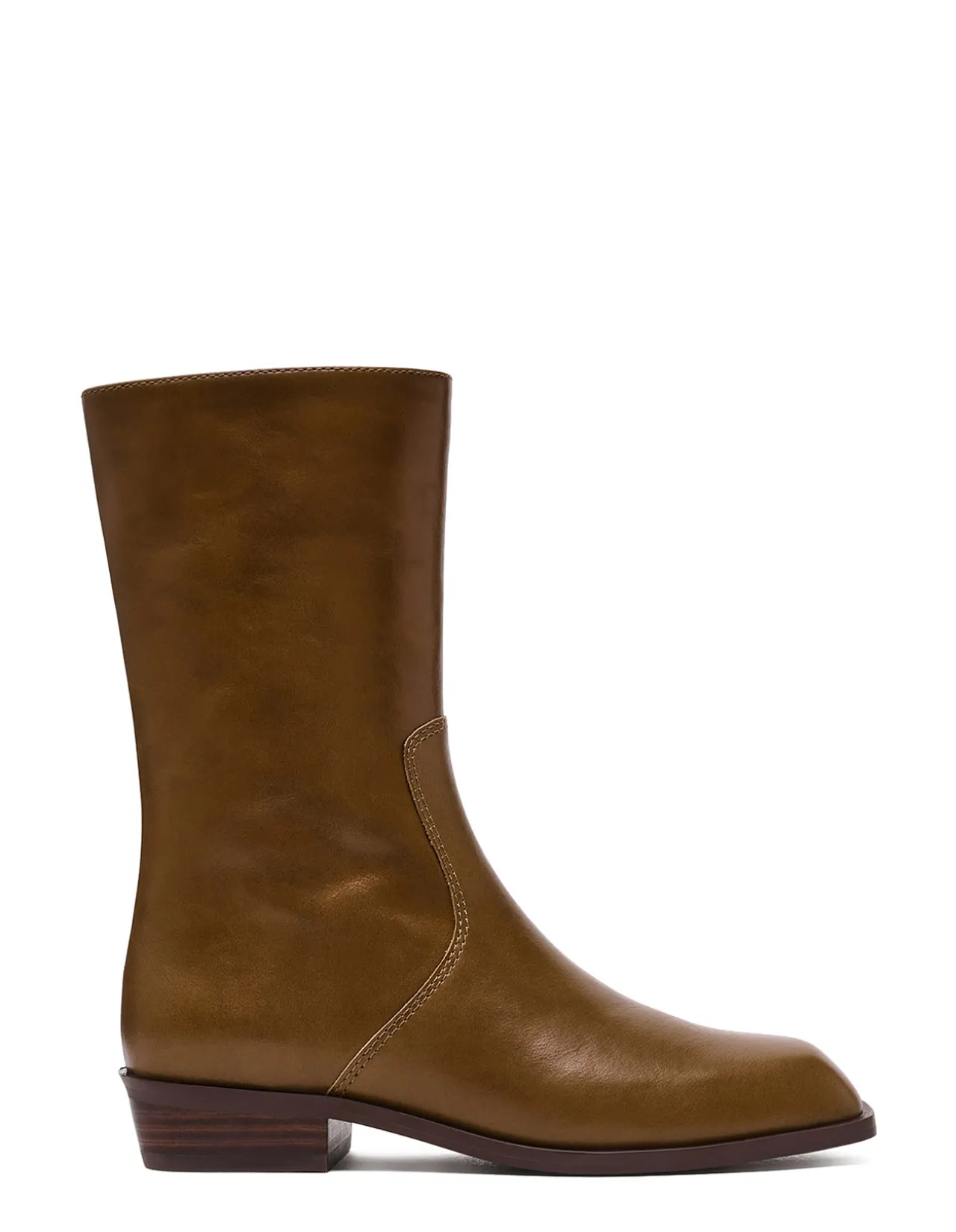 BRETTON LEATHER ANKLE BOOTS
