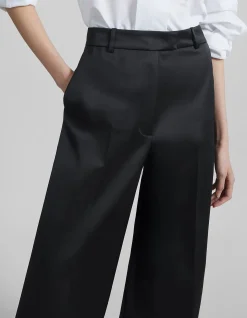 BRICKELL WIDE LEG SATIN TROUSERS