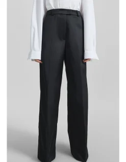 BRICKELL WIDE LEG SATIN TROUSERS