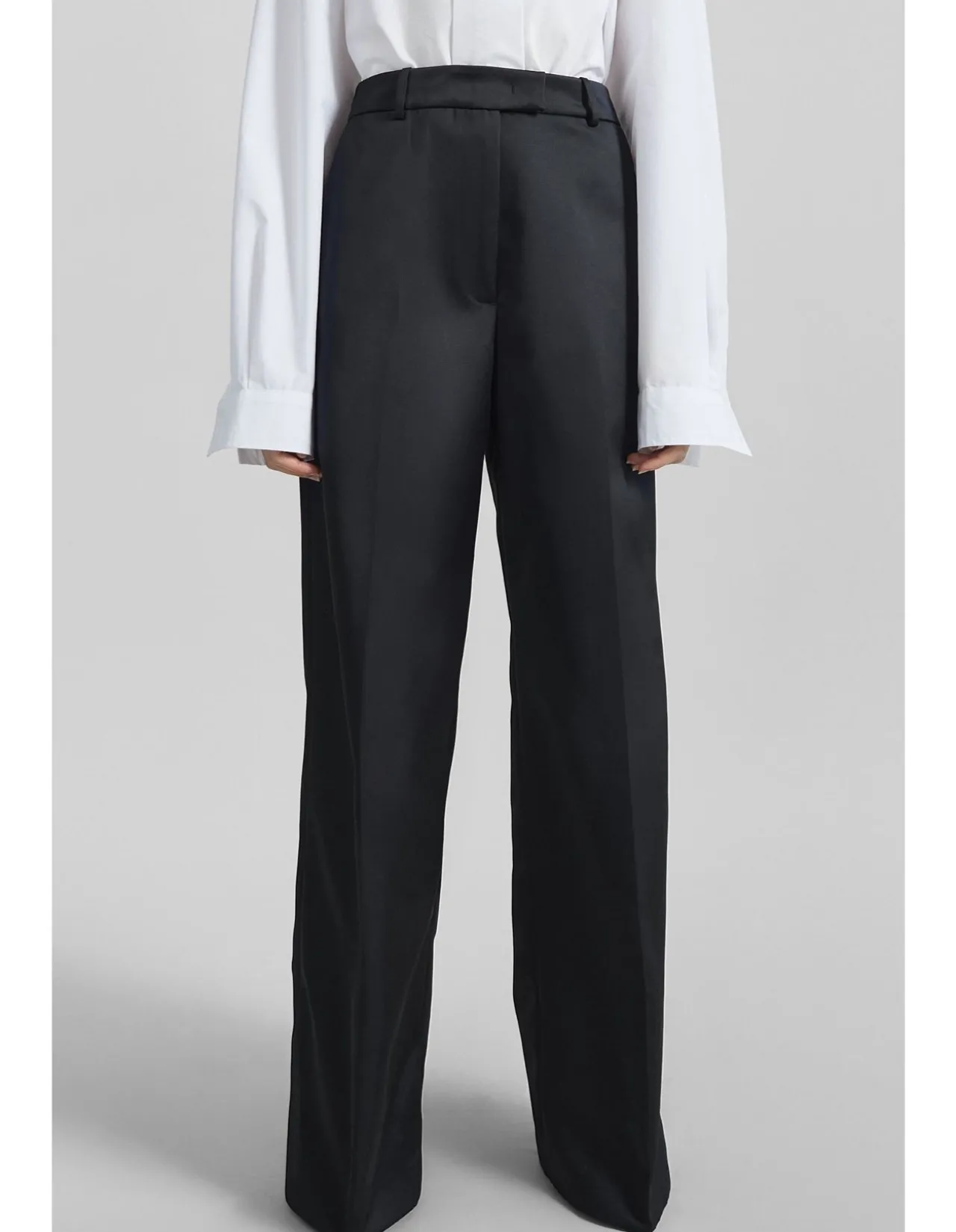 BRICKELL WIDE LEG SATIN TROUSERS