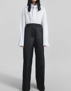 BRICKELL WIDE LEG SATIN TROUSERS