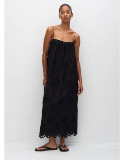 Broderie Cami Midi Dress