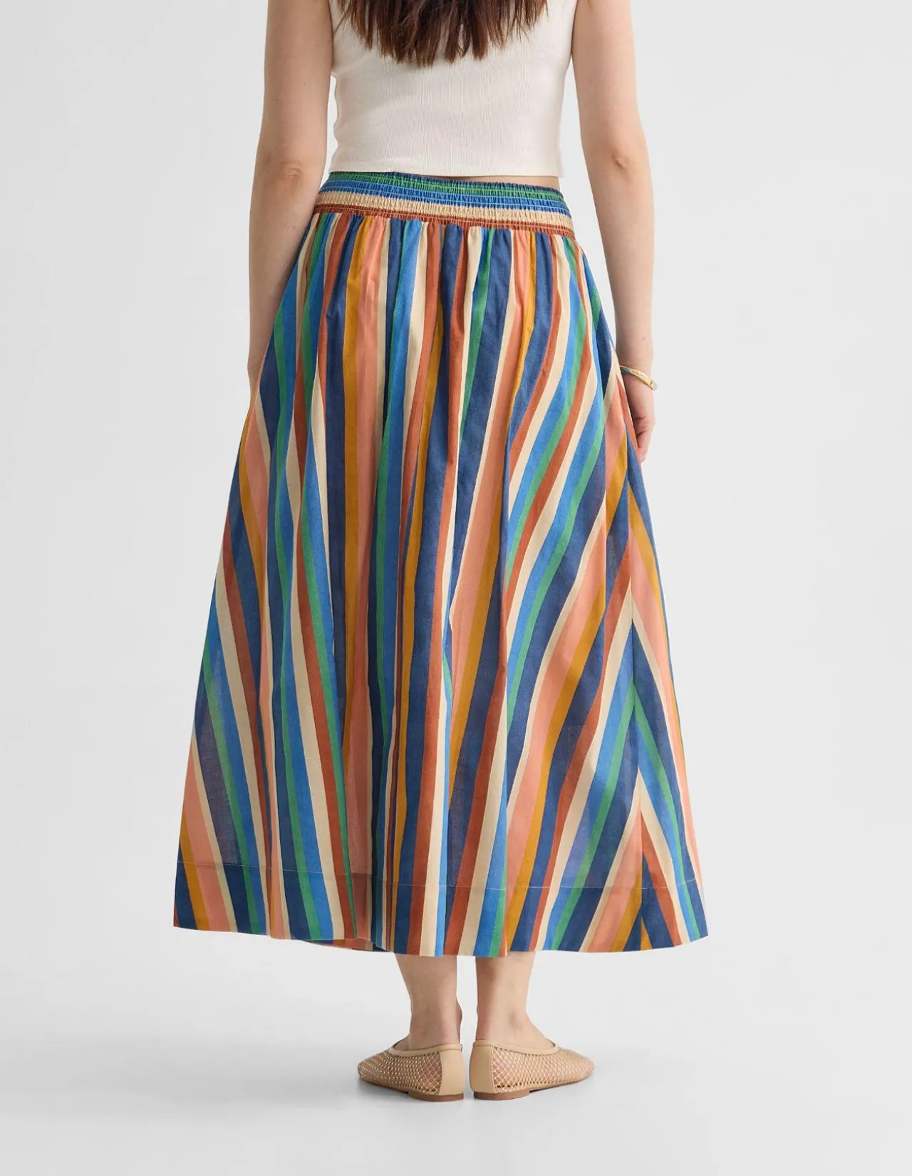 BRONTE STRIPPED SKIRT