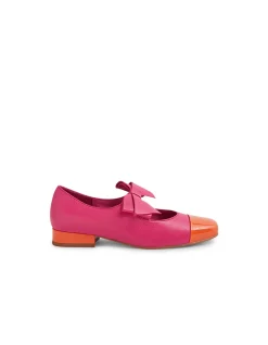Broocks Bow Detail Patent Mary Jane Heels