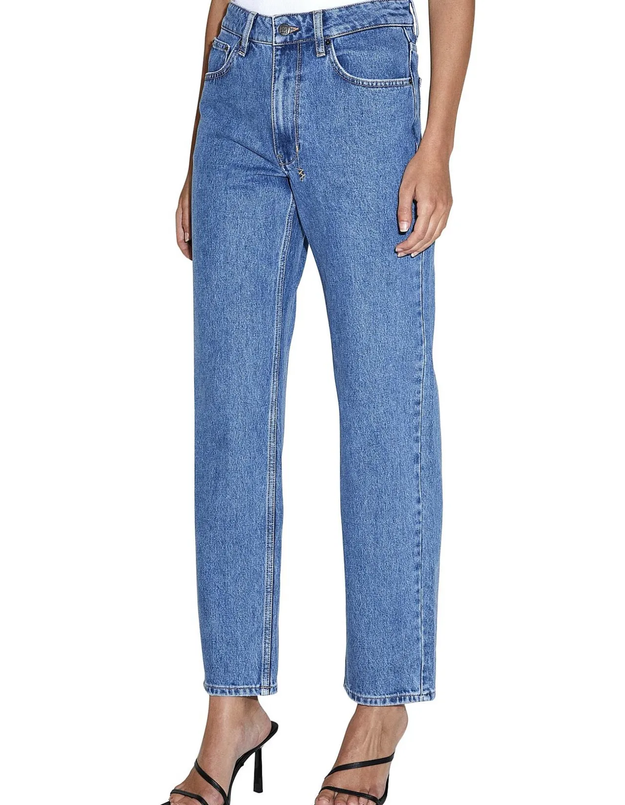 Brooklyn Heritage Mid Rise Straight Leg Jeans