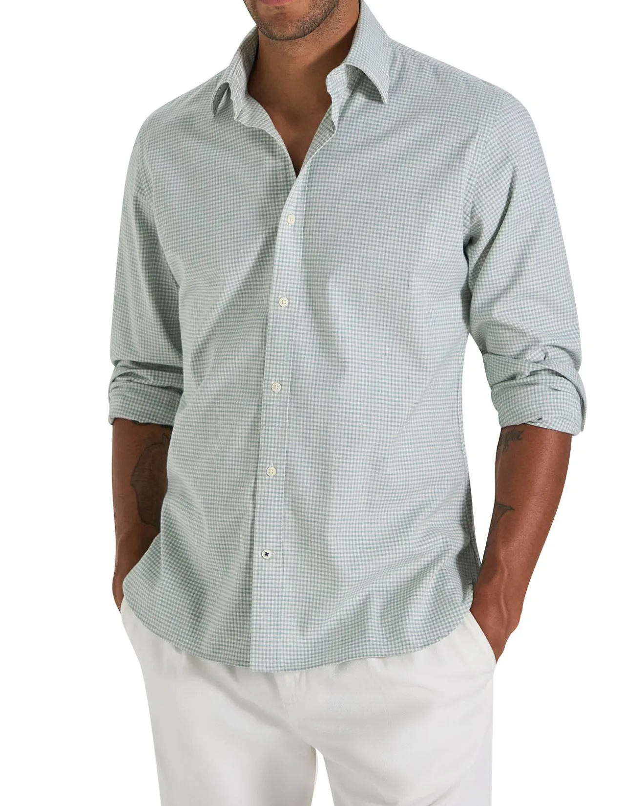 BROSNAN MINI CHECK SHIRT
