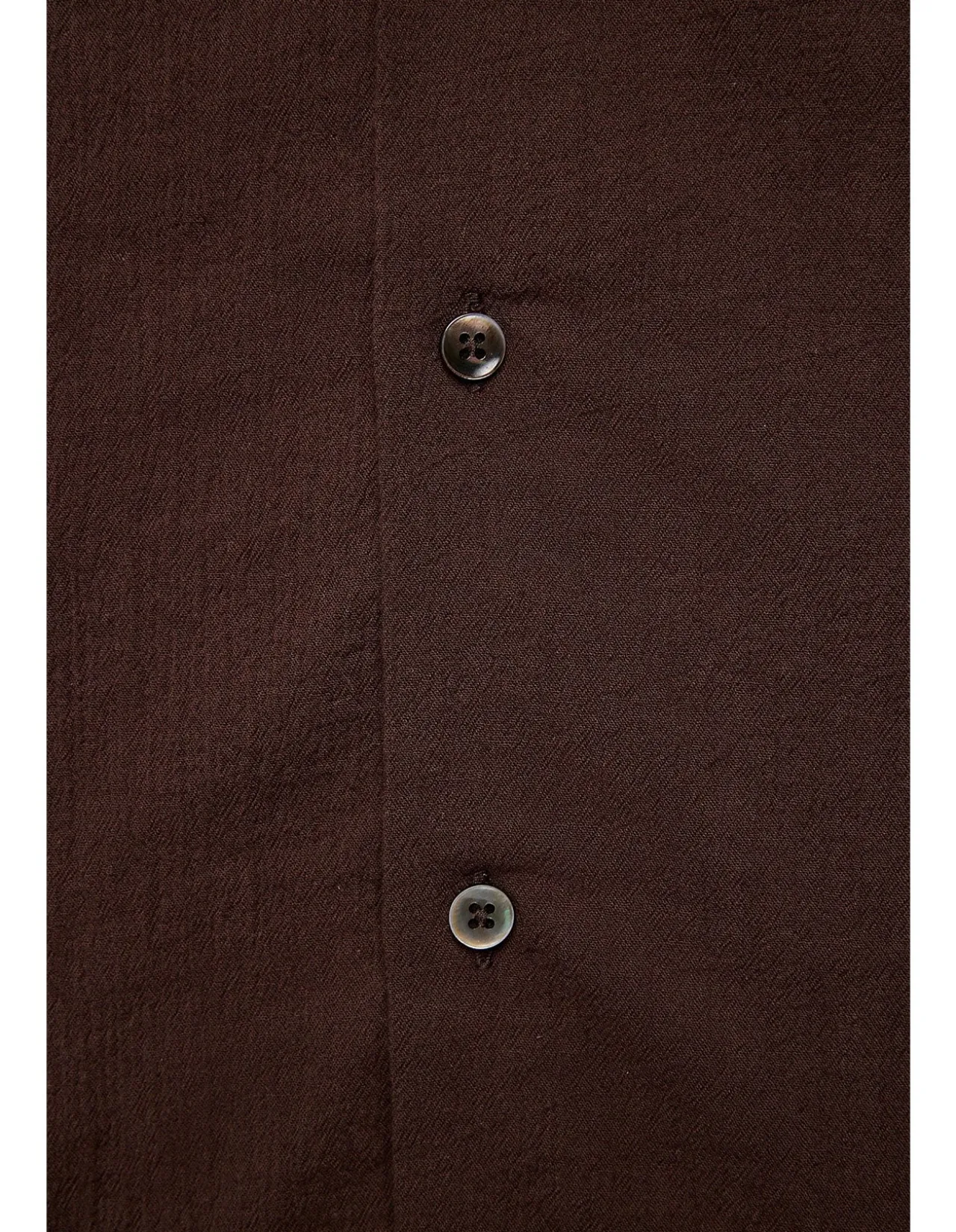 BROWN SEERSUCKER S/S SHIRT