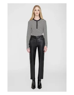 Bruno Pant - Black Recycled Leather