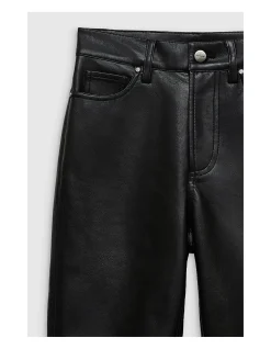 Bruno Pant - Black Recycled Leather