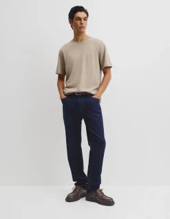 Brushed Melange Cotton T-shirt