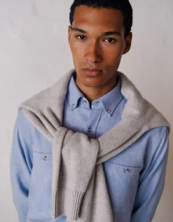 Brushed Cotton Melange Shirt